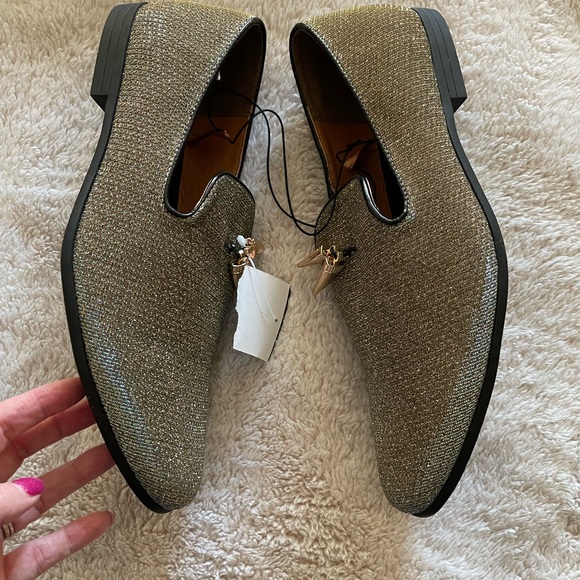 NWT GIORGIO BRUTINI COLLIDE GOLD SMOKER MEN’S FASHION SHOE - Picture 13 of 13